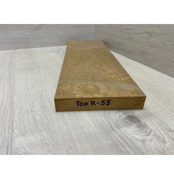 Клён Облачко (Печёный 180) заготовка на топ Тангент АА Волна АА 28х157х470 мм (1шт под распил)-2