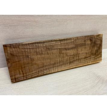 Орех Американский Волнистый заготовка на топ для Тревел гитары Тангент ААА Волна ААА 22х139х420 мм (1 шт под распил)-1