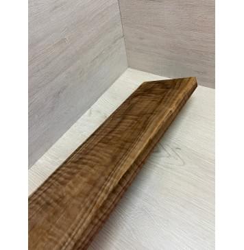 Орех Американский Волнистый заготовка на топ для Тревел гитары Тангент ААА Волна ААА 22х139х420 мм (1 шт под распил)-2