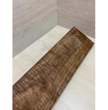 Орех Американский Волнистый заготовка на топ для Тревел гитары Тангент ААА Волна ААА 23.5х138х460 мм (1 шт под распил)-5