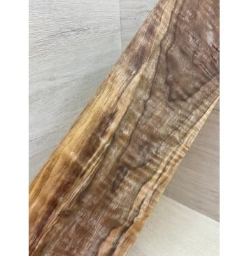 Орех Американский Волнистый заготовка на топ для Тревел гитары Тангент ААА Волна ААА 23х139х460 мм (1 шт под распил)-8