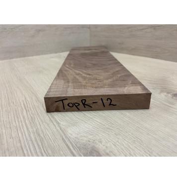 Орех Американский Волнистый заготовка на топ для Тревел гитары Смешанный А Волна ААА 23х138х500 мм (1 шт под распил)-4