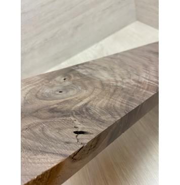 Орех Американский Волнистый заготовка на топ для Тревел гитары Смешанный А Волна ААА 23х138х500 мм (1 шт под распил)-3