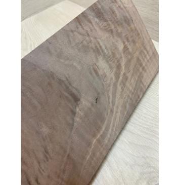 Орех Американский Волнистый заготовка на топ для Тревел гитары Смешанный А Волна ААА 23х138х500 мм (1 шт под распил)-2