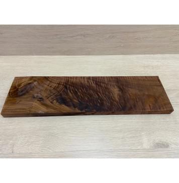 Орех Американский Волнистый заготовка на топ для Тревел гитары Смешанный А Волна ААА 23х138х500 мм (1 шт под распил)-8