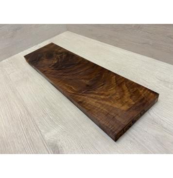 Орех Американский Волнистый заготовка на топ для Тревел гитары Смешанный А Волна ААА 23х138х500 мм (1 шт под распил)-10