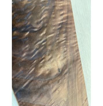 Орех Американский Волнистый заготовка на топ для Тревел гитары Смешанный А Волна ААА 23х138х500 мм (1 шт под распил)-7