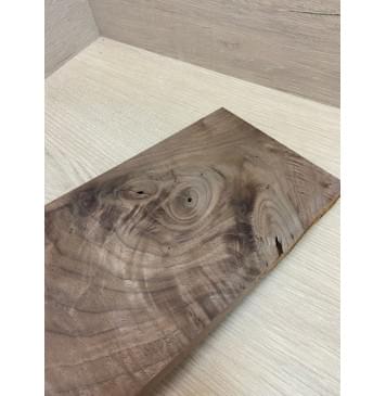 Орех Американский Волнистый заготовка на топ для Тревел гитары Смешанный А Волна ААА 22х138х500 мм (1 шт под распил)-5