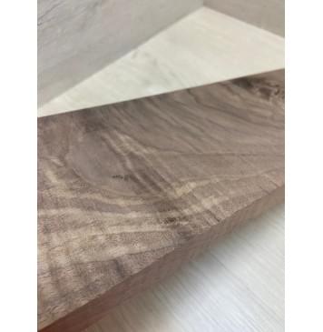 Орех Американский Волнистый заготовка на топ для Тревел гитары Смешанный А Волна ААА 22х138х500 мм (1 шт под распил)-7