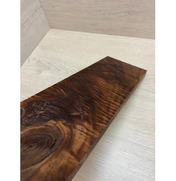 Орех Американский Волнистый заготовка на топ для Тревел гитары Смешанный А Волна ААА 22х138х500 мм (1 шт под распил)-10