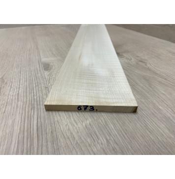 Клён Американский Белый Волнистый заготовка накладки для бас-гитары Радиал ААА Волна ААА 9х113х740 мм-1