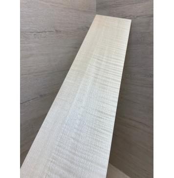 Клён Американский Белый Волнистый заготовка накладки для бас-гитары Радиал ААА Волна ААА 9х113х740 мм-5