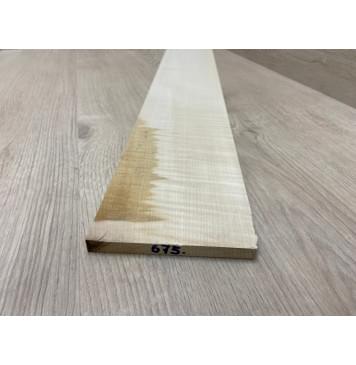 Клён Американский Белый Волнистый заготовка накладки для бас-гитары Радиал ААА Волна ААА 9х113х750 мм-7