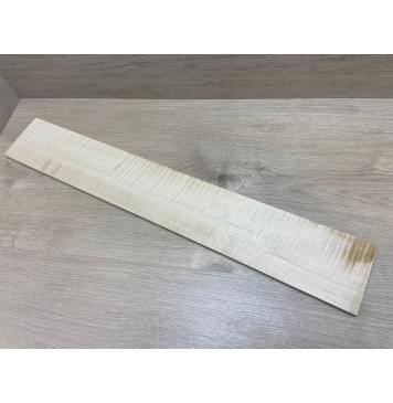 Клён Американский Белый Волнистый заготовка накладки для бас-гитары Радиал ААА Волна ААА 9х113х740 мм-0