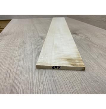 Клён Американский Белый Волнистый заготовка накладки для бас-гитары Радиал ААА Волна ААА 9х113х740 мм-7