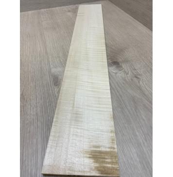 Клён Американский Белый Волнистый заготовка накладки для бас-гитары Радиал ААА Волна ААА 9х113х740 мм-6