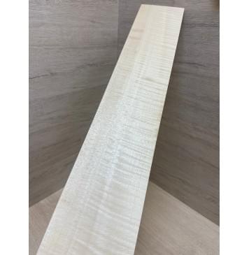 Клён Американский Белый Волнистый заготовка накладки для бас-гитары Радиал ААА Волна ААА 9х113х740 мм-1