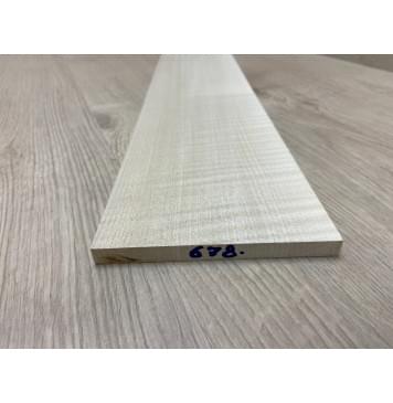 Клён Американский Белый Волнистый заготовка накладки для бас-гитары Радиал ААА Волна ААА 9х113х740 мм-8