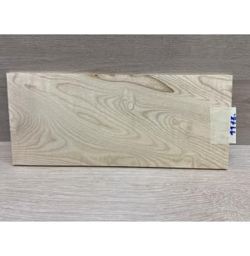 Ясень Белый заготовка накладки на головку грифа Тангент ААА 5х123х285 мм-0