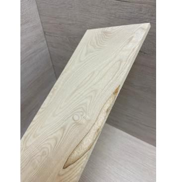 Ясень Белый заготовка накладки на головку грифа Тангент ААА 5х123х285 мм-3