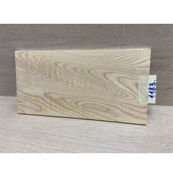 Ясень Белый заготовка накладки на головку грифа Тангент ААА 5х128х245 мм-0