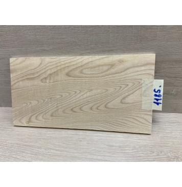 Ясень Белый заготовка накладки на головку грифа Тангент ААА 5х128х245 мм-0