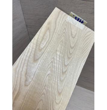 Ясень Белый заготовка накладки на головку грифа Тангент ААА 5х128х245 мм-1