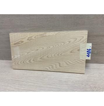 Ясень Белый заготовка накладки на головку грифа Тангент ААА 5х128х245 мм-0