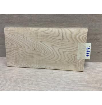 Ясень Белый заготовка накладки на головку грифа Тангент ААА 5х128х250 мм-0