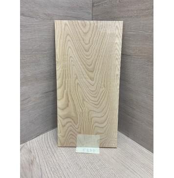 Ясень Белый заготовка накладки на головку грифа Тангент ААА 5х128х250 мм-3