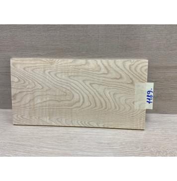 Ясень Белый заготовка накладки на головку грифа Тангент ААА 5х128х250 мм-0