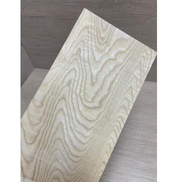 Ясень Белый заготовка накладки на головку грифа Тангент ААА 5х128х250 мм-3