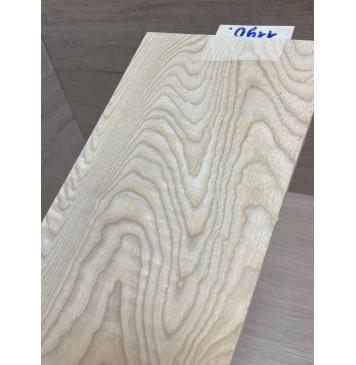 Ясень Белый заготовка накладки на головку грифа Тангент ААА 5х128х250 мм-2