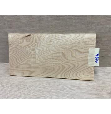 Ясень Белый заготовка накладки на головку грифа Тангент ААА 4х128х255 мм-0