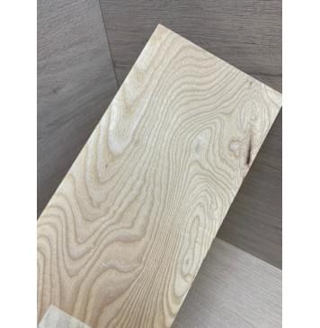 Ясень Белый заготовка накладки на головку грифа Тангент ААА 4х128х255 мм-3