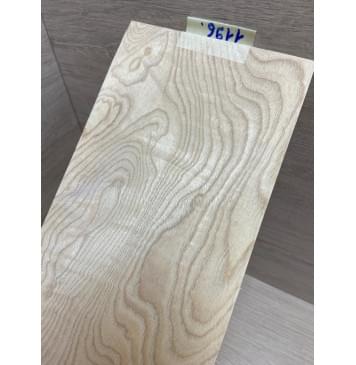 Ясень Белый заготовка накладки на головку грифа Тангент ААА 5х128х255 мм-2