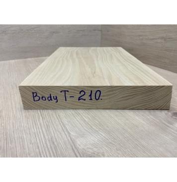 Ясень Белый Волнистый заготовка корпуса для Тревел гитары Тангент А Волна А 46х260х390 мм (Массив)-5