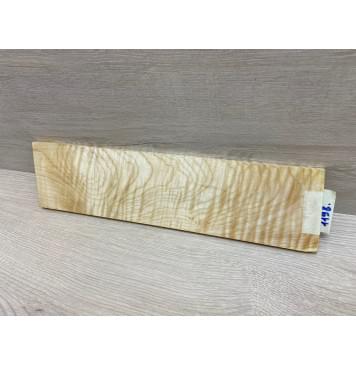 Клён Белый Явор, Волнистый заготовка накладки на головку грифа Смешанный ААА Волна ААА 10х(95-102)х380 мм-0