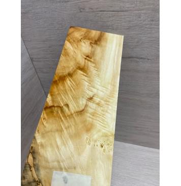 Клён Американский Волнистый заготовка накладки на головку грифа Смешанный ААА Волна АА 6,5х86-110х220 мм-6