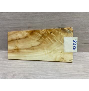 Клён Американский Волнистый заготовка накладки на головку грифа Смешанный ААА Волна АА 6,5х87-107х190 мм-0