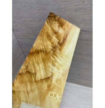 Клён Американский Волнистый заготовка накладки на головку грифа Смешанный ААА Волна АА 6х87-110х210 мм-3