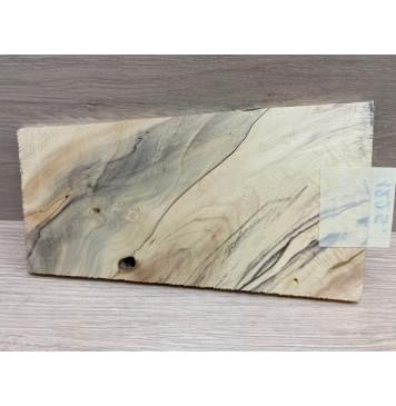 Клён Американский Spalted заготовка накладки на головку грифа Смешанный ААА 6.5х88-118х200 мм-5