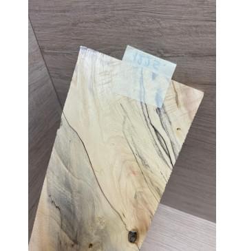 Клён Американский Spalted заготовка накладки на головку грифа Смешанный ААА 6.5х88-118х200 мм-1