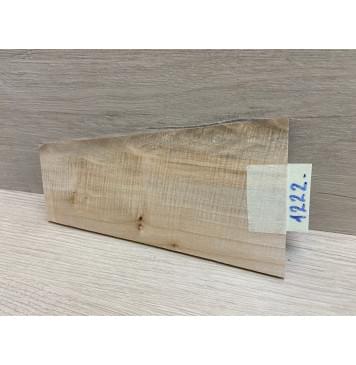 Клён Американский Волнистый заготовка накладки на головку грифа Смешанный А Волна ААА 4,5х70-110х190 мм-4