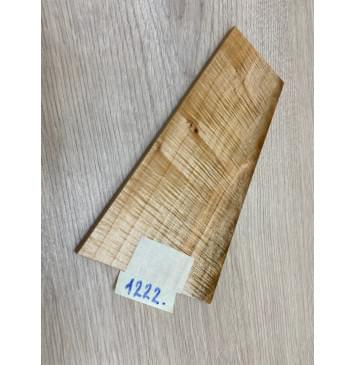 Клён Американский Волнистый заготовка накладки на головку грифа Смешанный А Волна ААА 4,5х70-110х190 мм-5