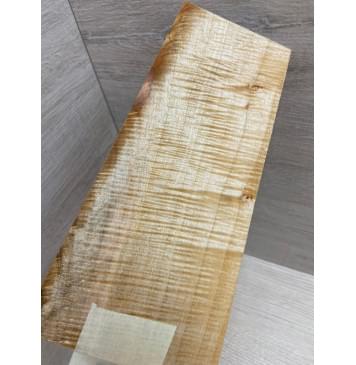 Клён Американский Волнистый заготовка накладки на головку грифа Смешанный А Волна ААА 4,5х70-110х190 мм-0