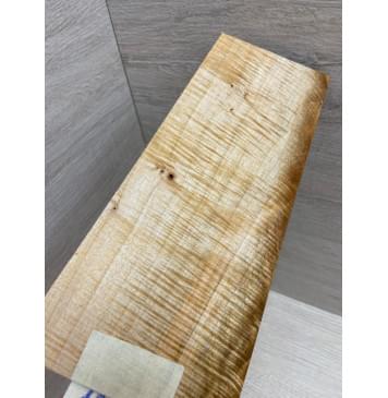 Клён Американский Волнистый заготовка накладки на головку грифа Смешанный А Волна ААА 4,5х70-110х190 мм-7