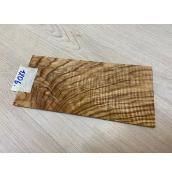 Ясень Оливковый Волнистый заготовка накладки на головку грифа Смешанный ААА Волна ААА 5х103х215 мм-0