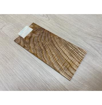 Ясень Оливковый Волнистый заготовка накладки на головку грифа Смешанный ААА Волна ААА 5х103х215 мм-4
