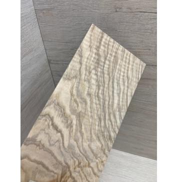 Ясень Оливковый Волнистый заготовка накладки на головку грифа Смешанный ААА Волна ААА 5.5х103х220 мм-4